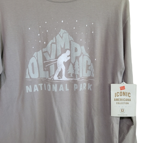 NWT Hanes National Park Longsleeve Tee Olympic National Park - Picture 3 of 7
